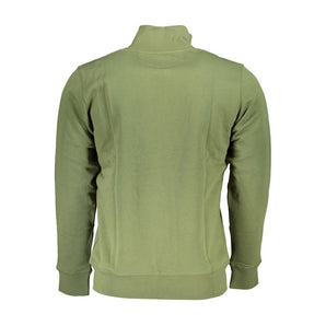 Sudadera polar con cremallera verde clásica La Martina