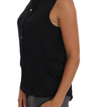 Versace Jeans Chic Sleeveless Black Shirt Blouse Versace Jeans 