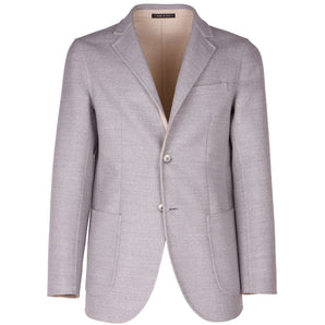 Made in Italy Gray Wool Vergine Blazer