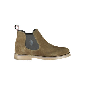 US POLO ASSN. Chic Green Ankle Boots with Logo Detail