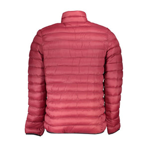 Chaqueta de hombre US Grand Polo Chic en mezcla de nailon y poliéster rosa