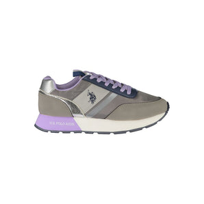 US POLO ASSN. Chic Gray Sneakers with Contrast Detailing