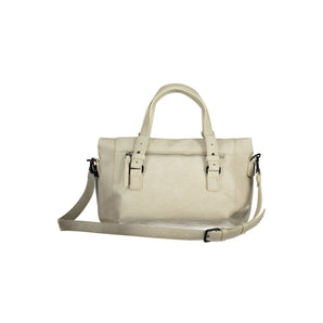 Bolso de mano Desigual Chic blanco con detalles en contraste