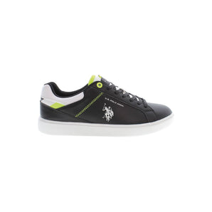 US POLO ASSN. Elegant Black Lace-Up Sneakers