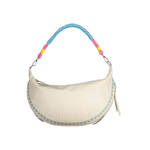 Bolso extensible bordado blanco Chic Desigual