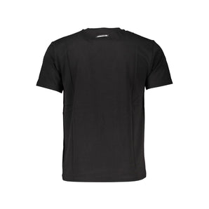 Cavalli Class Black Cotton Men T-Shirt