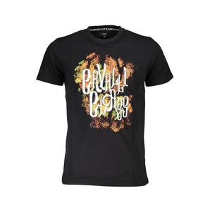 Cavalli Class Black Cotton T-Shirt