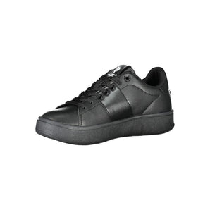 US POLO ASSN. Chic Black Laced Sports Sneakers With Contrast Details