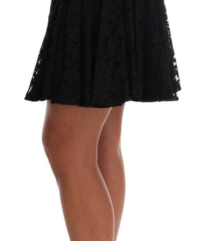 Dolce & Gabbana Elegant Floral Lace A-Line Mini Skirt Dolce & Gabbana 