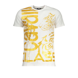 Cavalli Class White Cotton T-Shirt