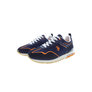 US POLO ASSN. Chic Blue Sporty Lace-up Sneakers