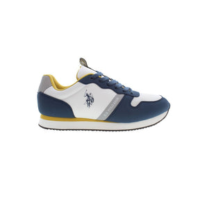 US POLO ASSN. Sleek Blue Sneakers with Contrast Details