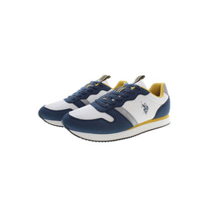 US POLO ASSN. Sleek Blue Sneakers with Contrast Details