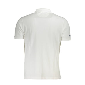 La Martina White Cotton Men Polo Shirt