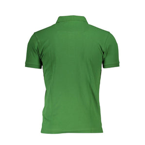 Polo elegante de corte slim en verde con detalle en contraste de La Martina