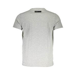 Plein Sport elegante camiseta gris de algodón con cuello redondo