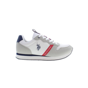 US POLO ASSN. Sleek White Sneakers with Contrast Detailing