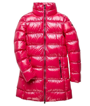 Refrigiwear Fuchsia Shimmer Long Down Jacket