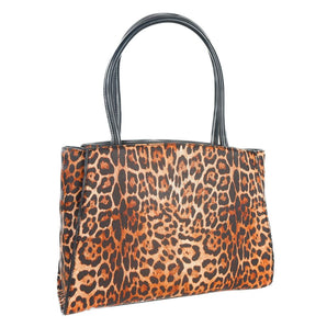 Plein Sport Leopard Print Shopper with Logo Accent