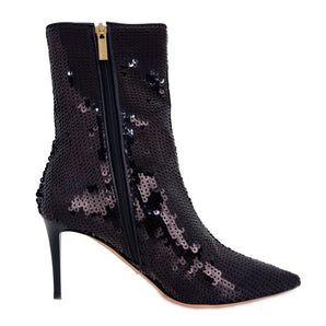 Elisabetta Franchi Sequined Elegance Ankle Boots