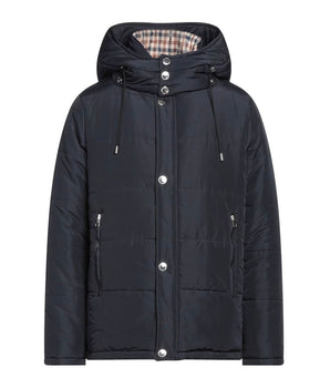 Aquascutum Blue Polyamide Men Jacket