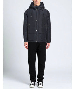 Aquascutum Blue Polyamide Men Jacket