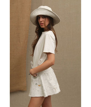 Don The Fuller "White Cotton Women T-Shirt" Don The Fuller 