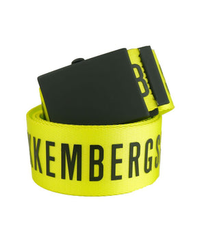 Bikkembergs Yellow Polyester Men Belt