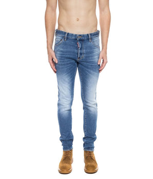 Dsquared² Blue Cotton Men's Distressed Jean Dsquared² 