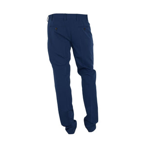 Pantalón azul elegante Made in Italy para hombre sofisticado