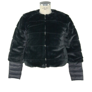 Maison Espin Black Polyester Jackets &amp; Coat