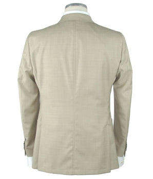 Emilio Romanelli Beige Wool Men's Blazer