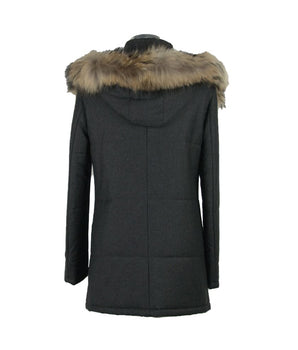 Made in Italy Black Wool Men's Jacket