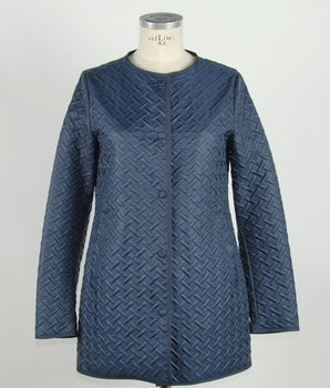 Emilio Romanelli Blue Polyester Women Jacket