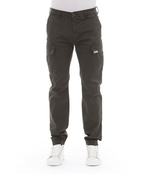 Baldinini Trend Army Cotton Men Cargo Trouser