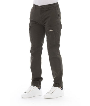 Baldinini Trend Army Cotton Men Cargo Trouser