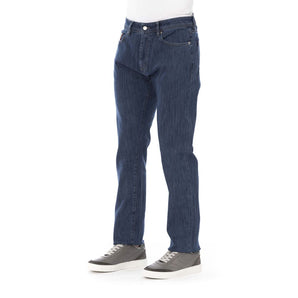 Baldinini Trend Chic Denim en mezcla de algodón para el hombre moderno