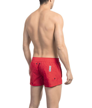 Bikkembergs Red Polyamide Men Swim Short