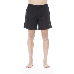 Trussardi Beachwear Black Polyester Swimwear