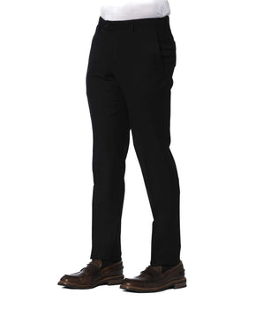 Trussardi Black Wool Men Trouser