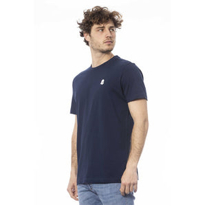 Camiseta de algodón con cuello redondo azul Timeless de Invicta