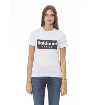 Baldinini Trend White Cotton Women T-Shirt