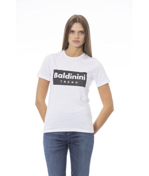 Baldinini Trend White Cotton Women T-Shirt