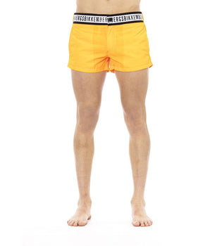 Bikkembergs Orange Polyamide Men Swim Short