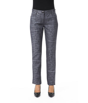 BYBLOS Black Viscose Women's Pants BYBLOS 