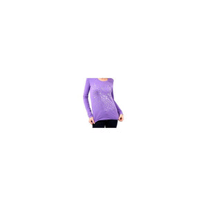 Top morado con logo adornado Montana Blu Chic