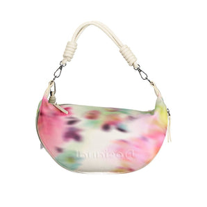 Bolso Desigual Chic extensible blanco con detalles en contraste