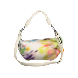 Bolso Desigual Chic extensible blanco con detalles en contraste