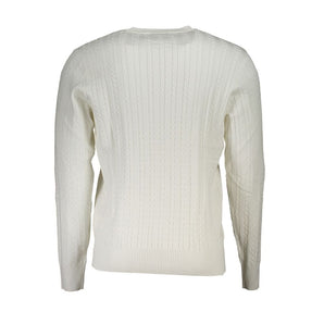 US Grand Polo Elegant Crew Neck Sweater with Contrast Details