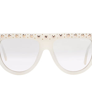 Marciano by Guess White Plastic Sunglasses